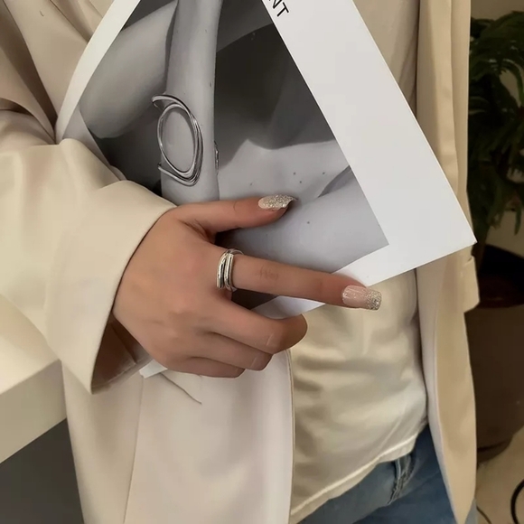 NEW Unisex 18k Yellow Gold Vermeil Sterling Silver Adjustable Ring - Picture 11 of 11